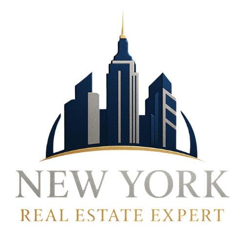 New York City skyline logo for real estate expert